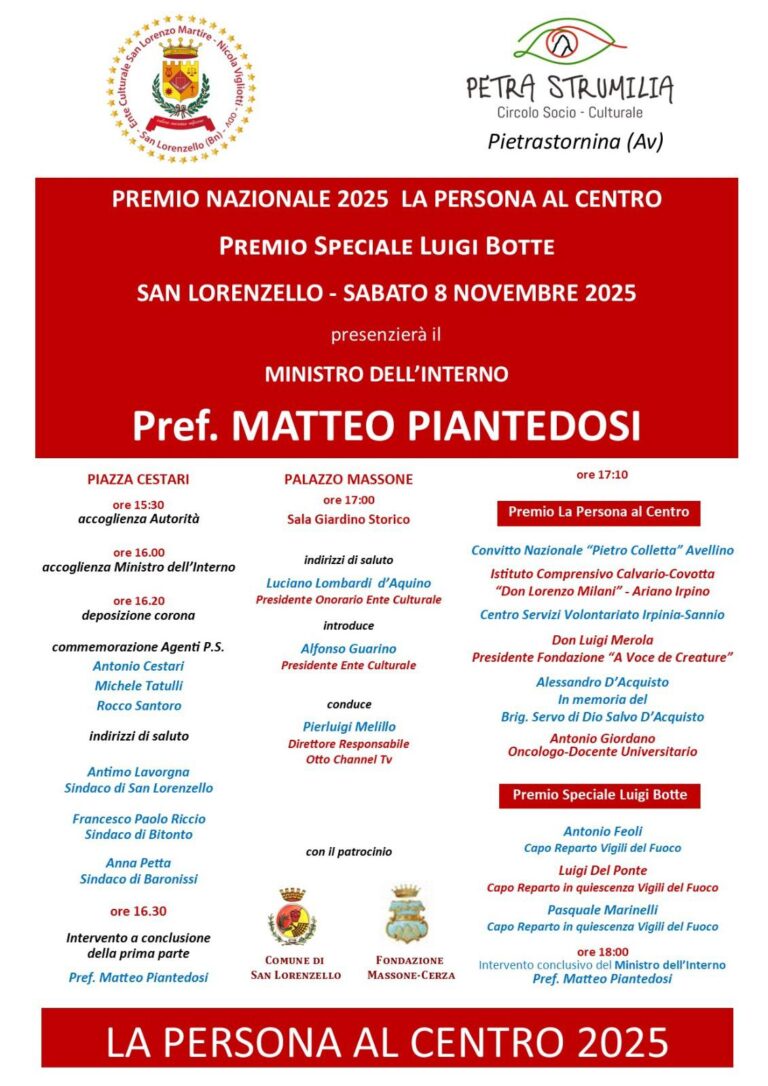 Petra Strumilia, il premio Giustizia e Legalità riparte dalla “Persona al centro”