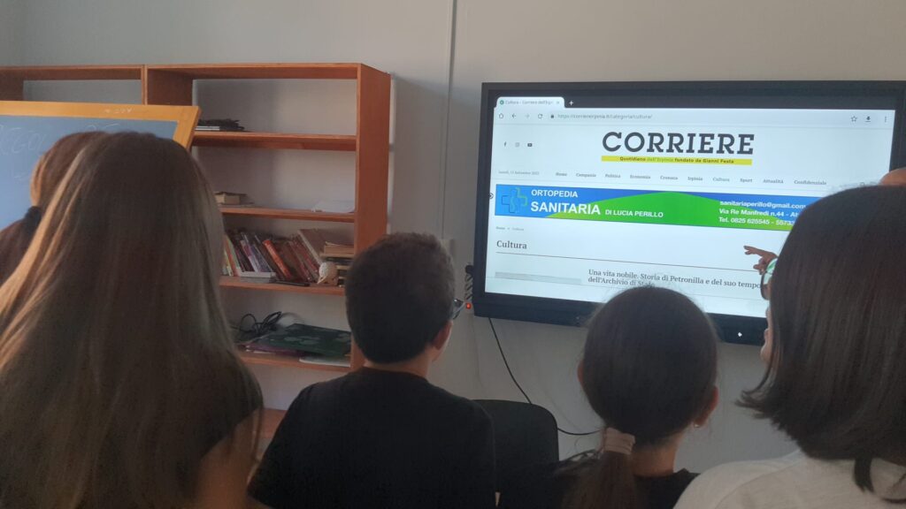 Corso di Web journalism all’Istituto Comprensivo di Avella: il Corriere dell’Irpinia tra i banchi. Ecco il giornale degli studenti