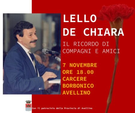 “In memoria di Lello De Chiara”: al Carcere Borbonico il ricordo a 40 anni dall’elezione a Presidente del Consiglio regionale