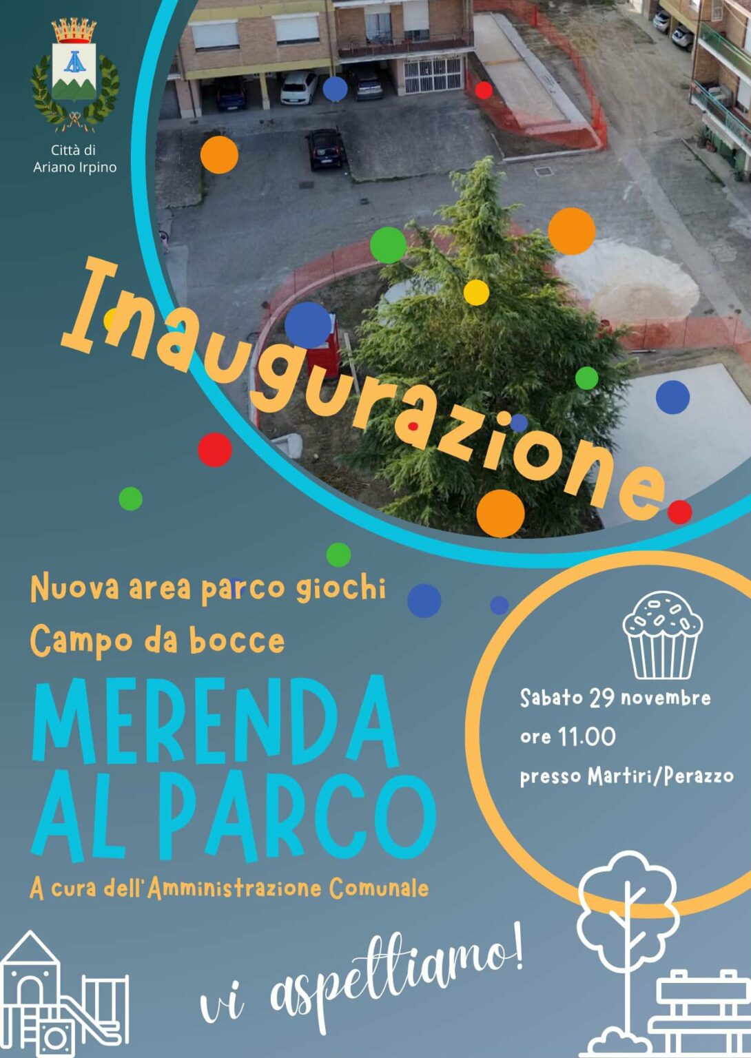 Ariano, si inaugura la nuova area parco giochi di Rione Martiri