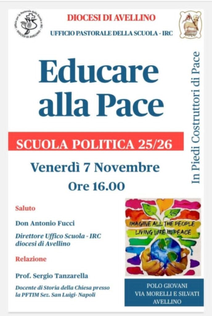 Educare alla pace, l’Ufficio Pastorale della Diocesi torna a scommettere sulla Scuola Politica