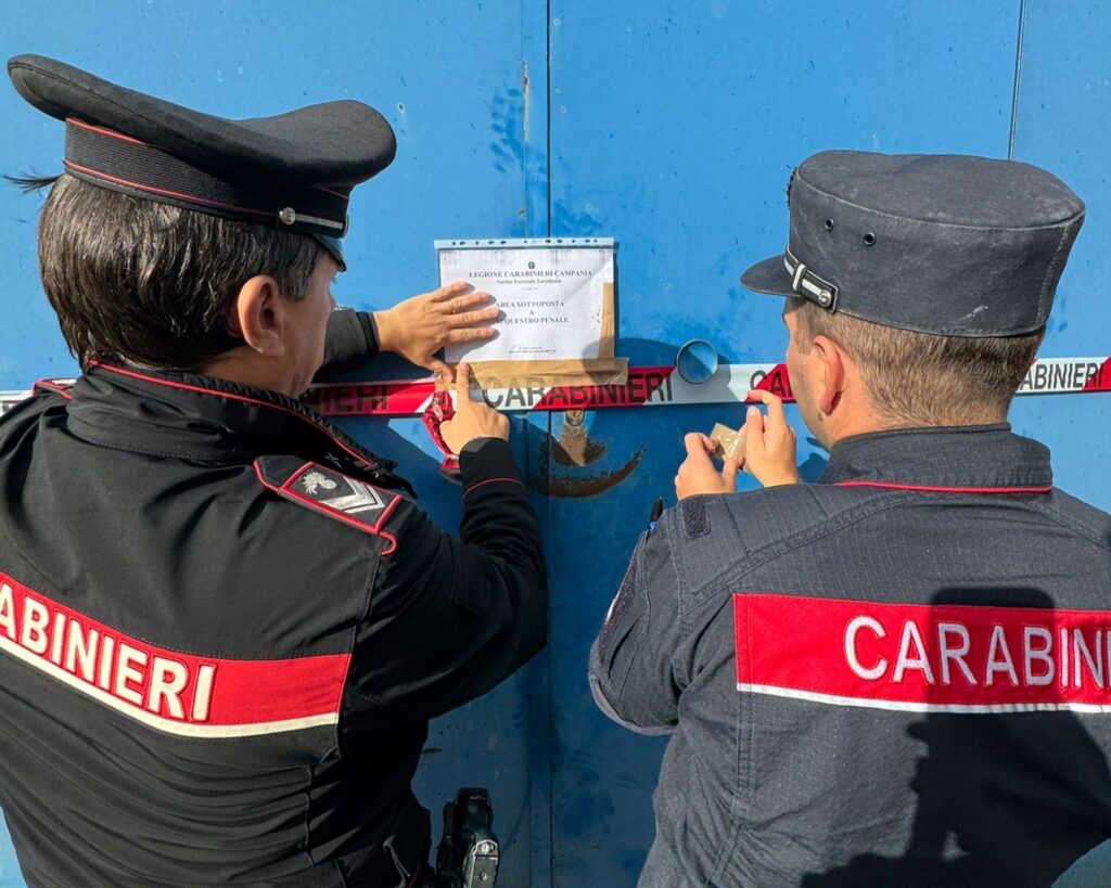 Carabinieri sequestro officina