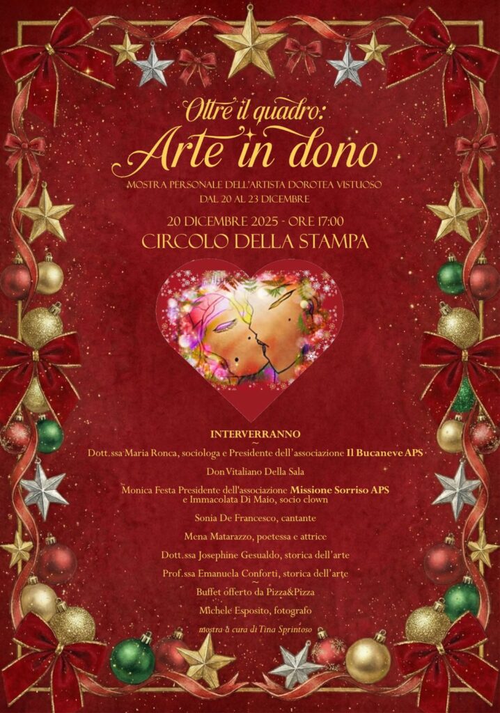 Oltre il quadro: arte in dono, Dora Virtuoso in mostra al Circolo della stampa