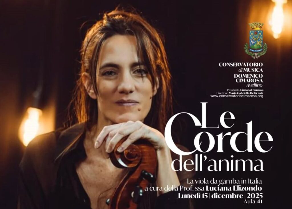 Viola da gamba, al Conservatorio Cimarosa di Avellino la masterclass di Luciana Elizondo Luciana Elizondo