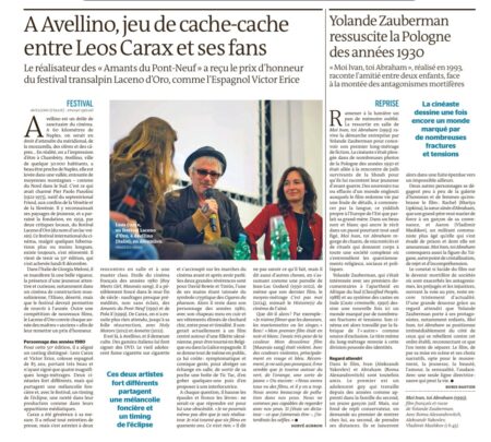 Il festival del cinema Laceno d’oro finisce sulle pagine di Le Monde: Avellino, santuario del cinema
