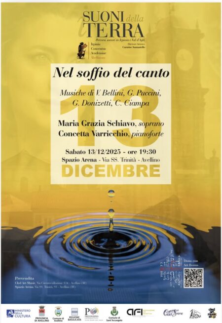 Suoni della Terra, allo Spazio Arena, “Nel Soffio del canto”. E parte il primo concorso per marce sinfoniche “Michele Lufrano”