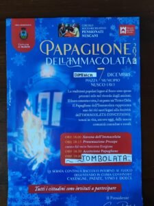 A Nusco si prepara la festa del 7 dicembre: il Papaglione dell’Immacolata Nusco circolo pensionati locandina 2025