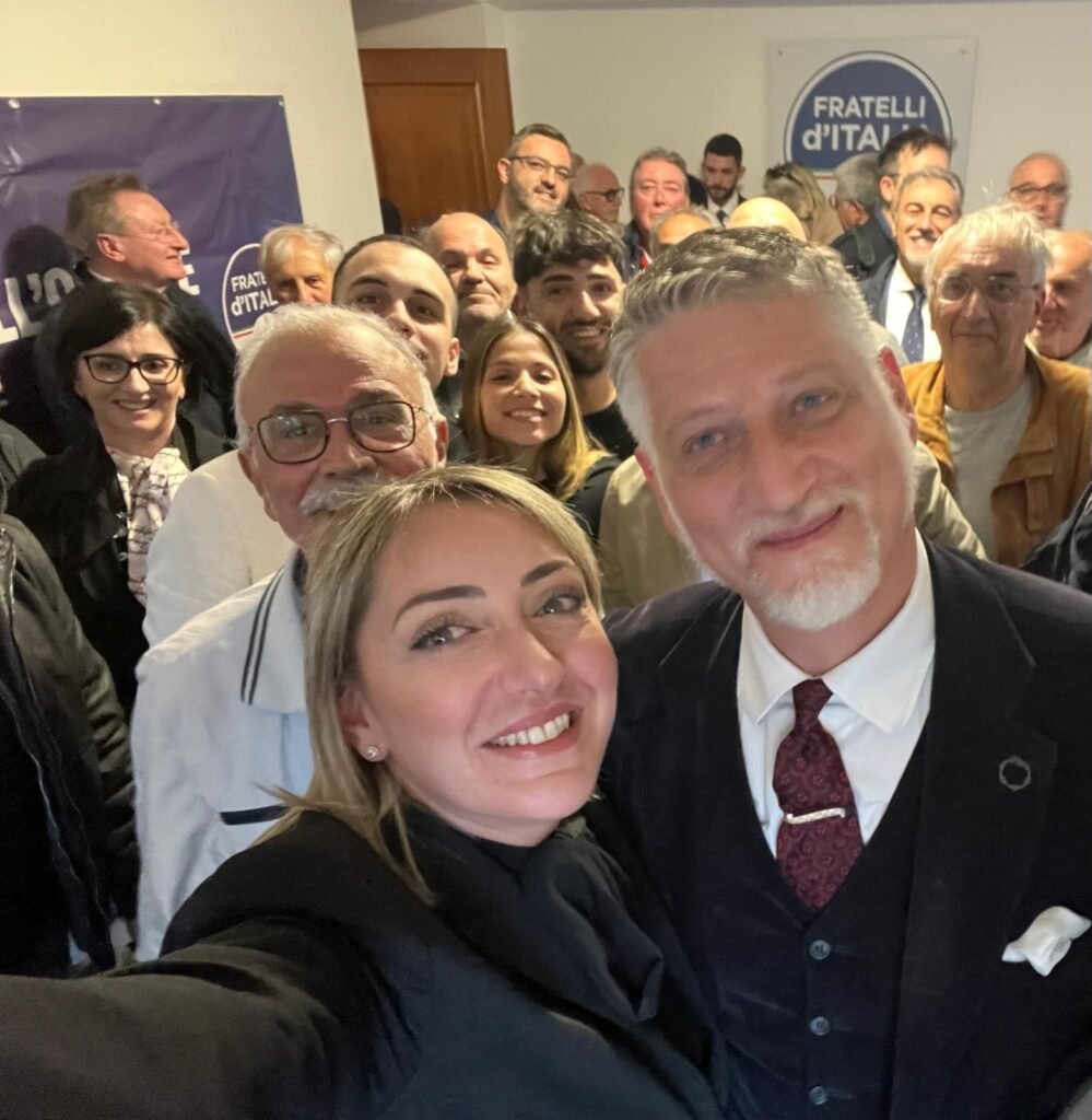 Ines Fruncillo e il Ministro Giuli