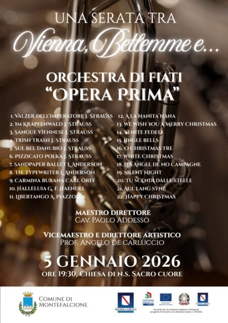 A Montefalcione l’Orchestra di fiati “Opera prima” in concerto