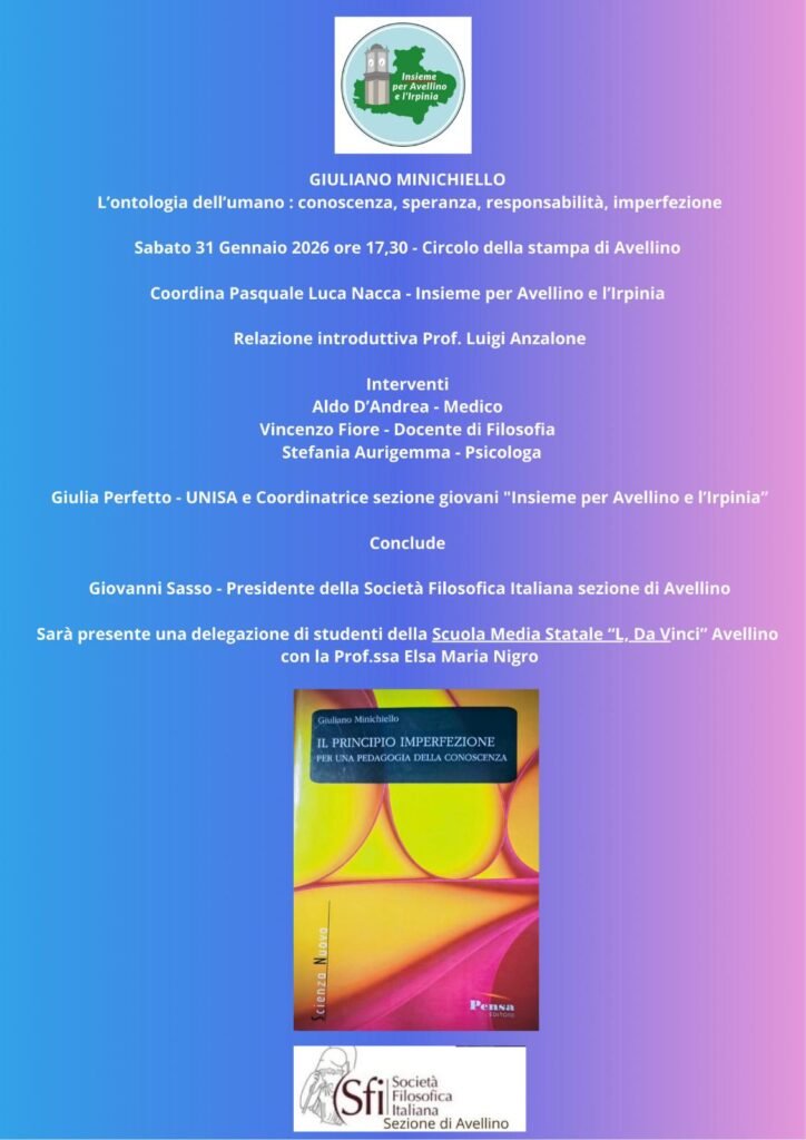 In ricordo di Giuliano Minichiello, l’evento in programma sabato al Circolo della stampa