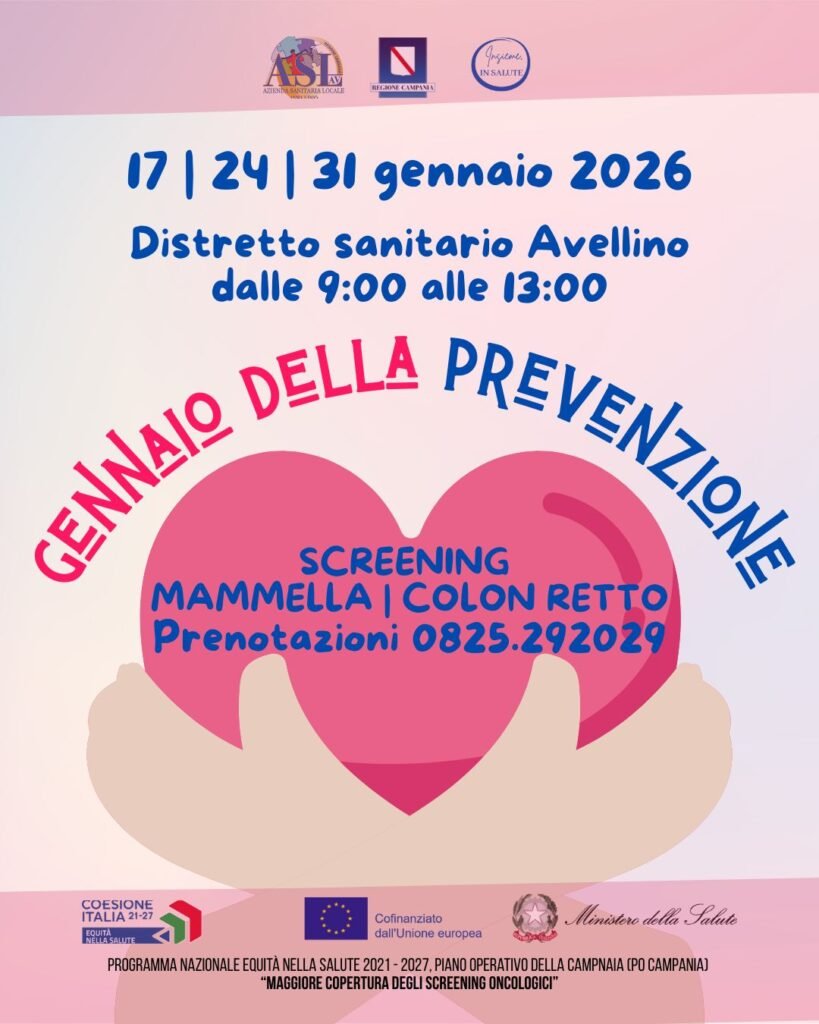 Locandina Gennaio della prevenzione 2026