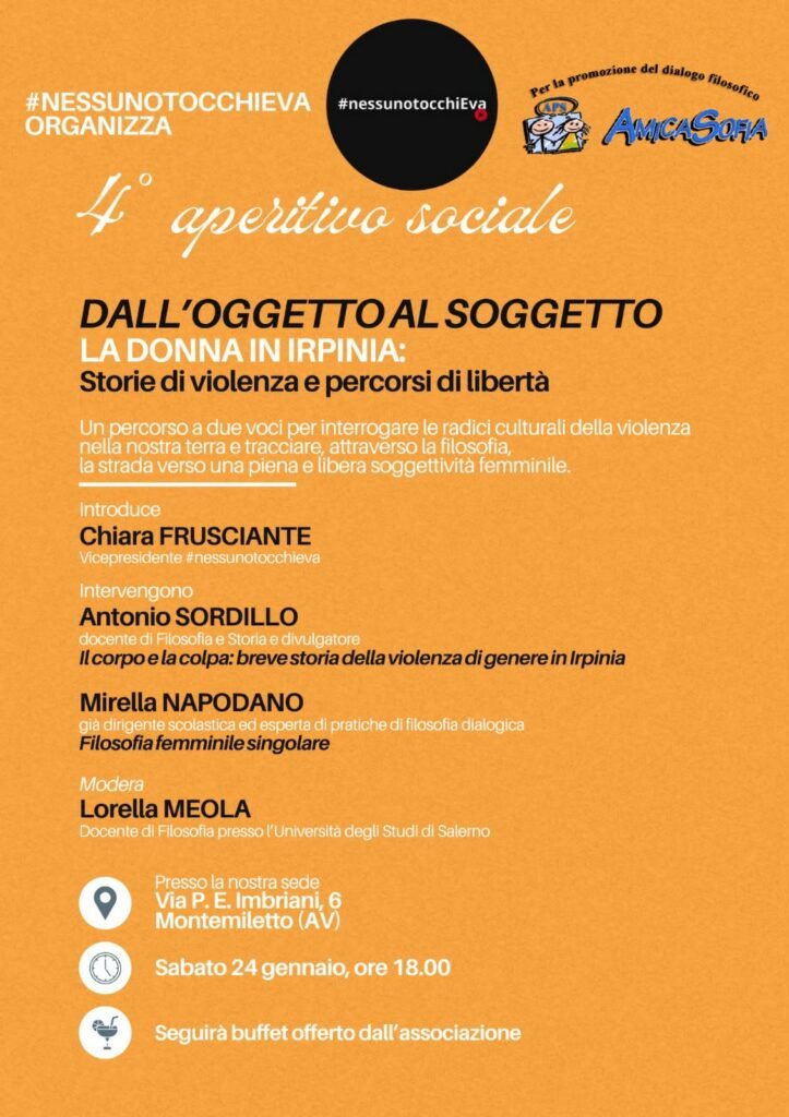 NessunotocchiEva, a Montemiletto a confronto su “La donna in Irpinia: storie di violenza e percorsi di libertà”