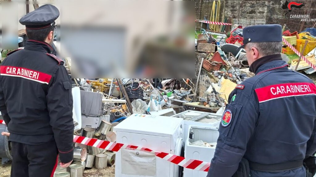 Carabinieri sequestro deposito rifiuti abusivo