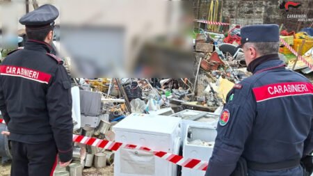 Carabinieri sequestro deposito rifiuti abusivo
