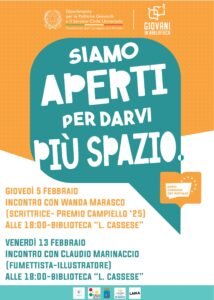 Giovani in Biblioteca Atripalda, locandina