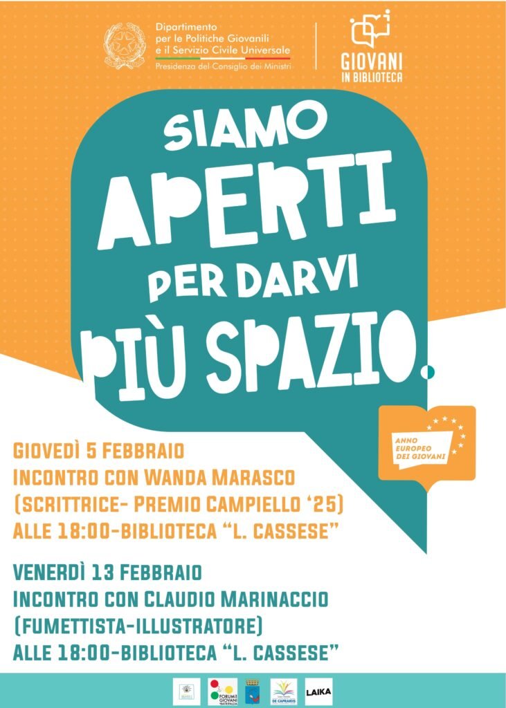 Giovani in Biblioteca Atripalda, locandina