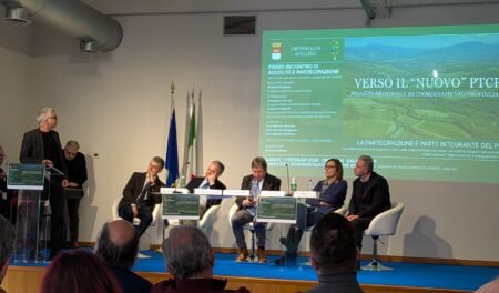 L'Architetto Mauro Smith illustra il progetto alla cabina di regia del Ptcp della Provincia di Avellino