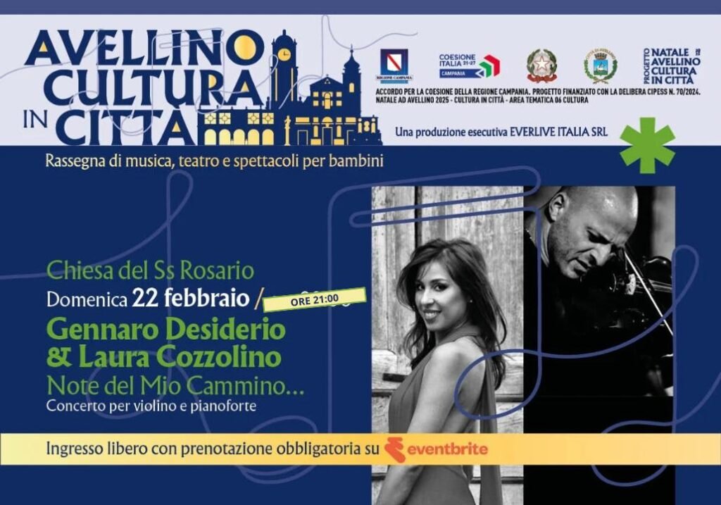 Note del mio cammino, cambio di orario per il concerto alla Chiesa del Rosario