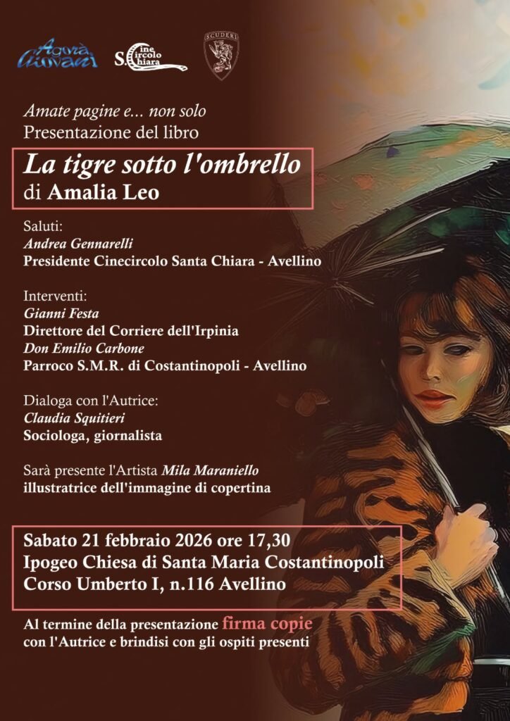 Si presenta “La tigre sotto l’ombrello” di Amalia Leo, la poesia come urgenza dell’anima