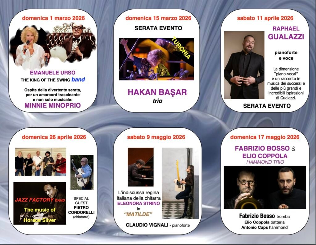 Riparte la stagione dei Senzatempo, musica internazionale e non solo jazz