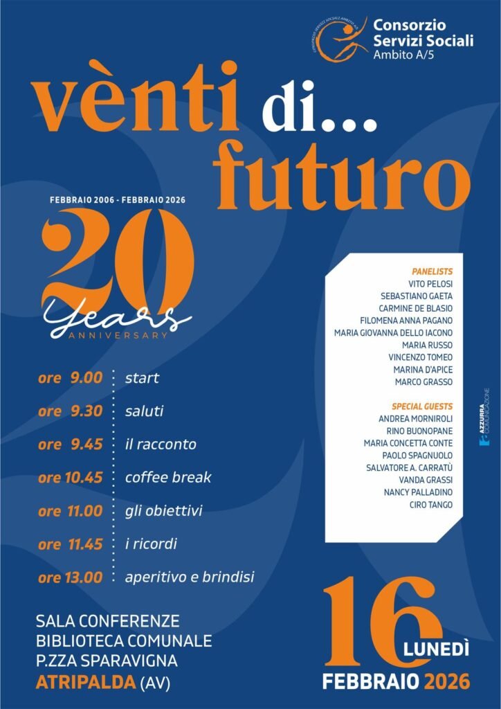 Consorzio Servizi Sociali A5 programma convegno locandina