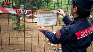 Carabinieri sequestro area