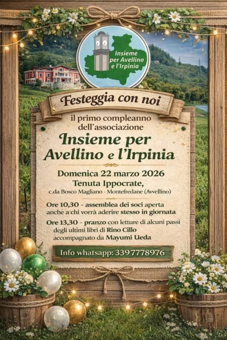 Insieme per Avellino e l'Irpinia locandina anniversario