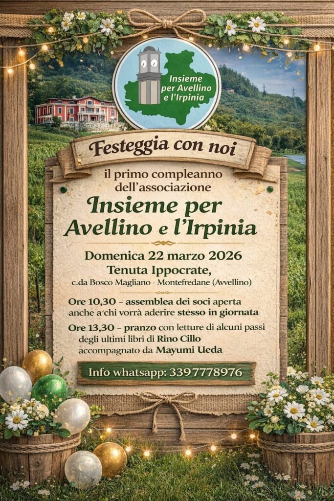 Insieme per Avellino e l'Irpinia locandina anniversario