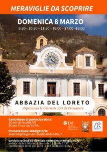 Locandina Abbazia del Loreto 8 marzo 2026