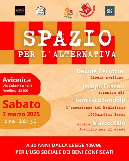 Spazio per l’alternativa. Libera chiama alla riflessione: i beni confiscati e gli spazi pubblici vivono di scelte politiche concrete