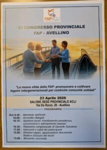 Acli Avellino congresso provinciale Fap locandina