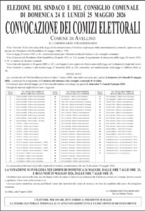 Manifesto elettorale Avellino 2026