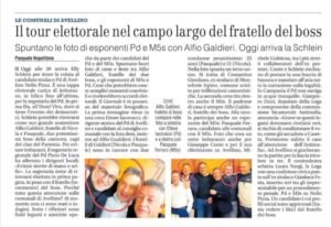 Il Giornale foto candidati Pd e M5S con Galdieri